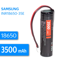Samsung INR18650-35E, 3500 mAh с проводом и XH2.54