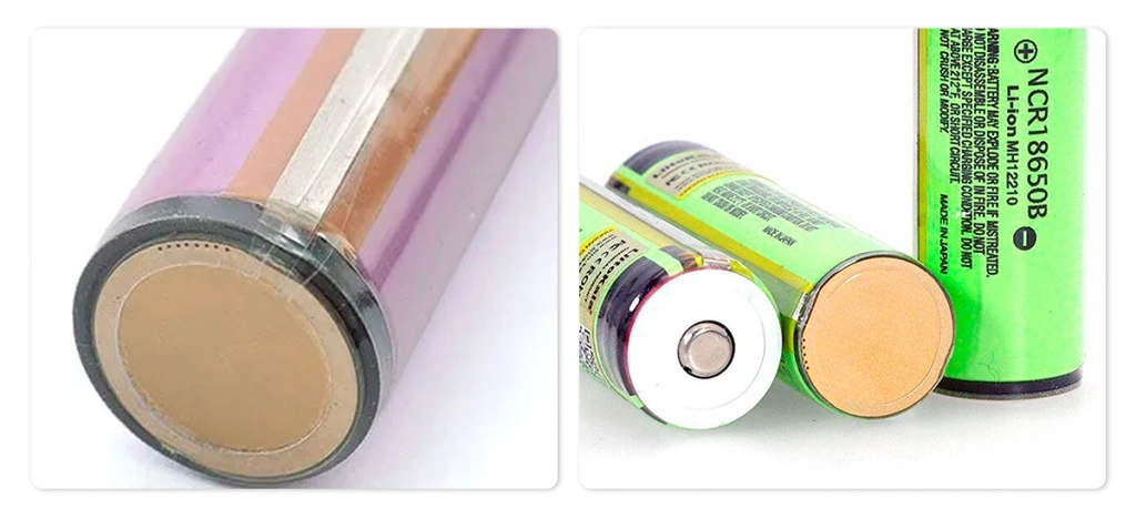 Минусовой контакт защищенного аккумулятора