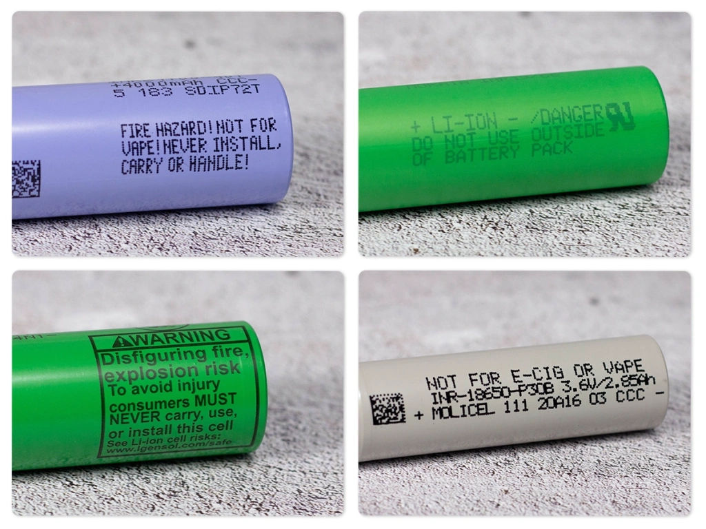 Предупреждение на li-ion аккумуляторах об опасности неправильного использования