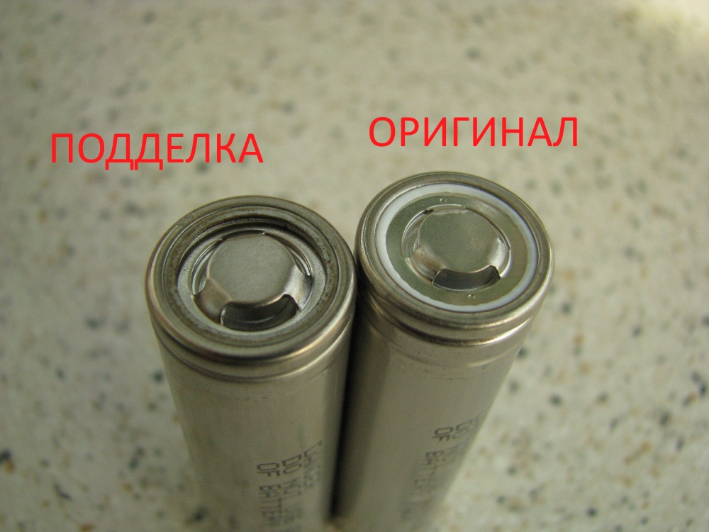 Плюсовой контакт аккумулятора Sony VTC6