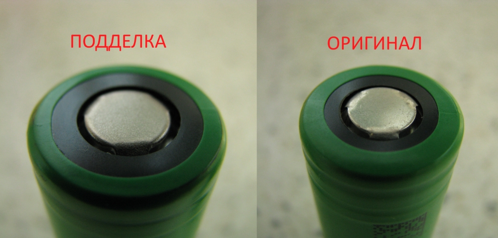 Sony VTC6 плюсовой контакт