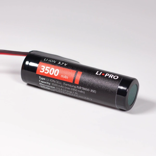 Samsung INR18650-35E, 3500 mAh с проводом и XH2.54