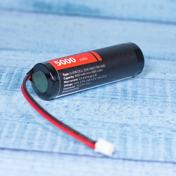 EVE INR21700-50E, 5000 mAh с проводом и XH2.54