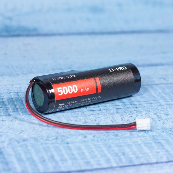 EVE INR21700-50E, 5000 mAh с проводом и XH2.54