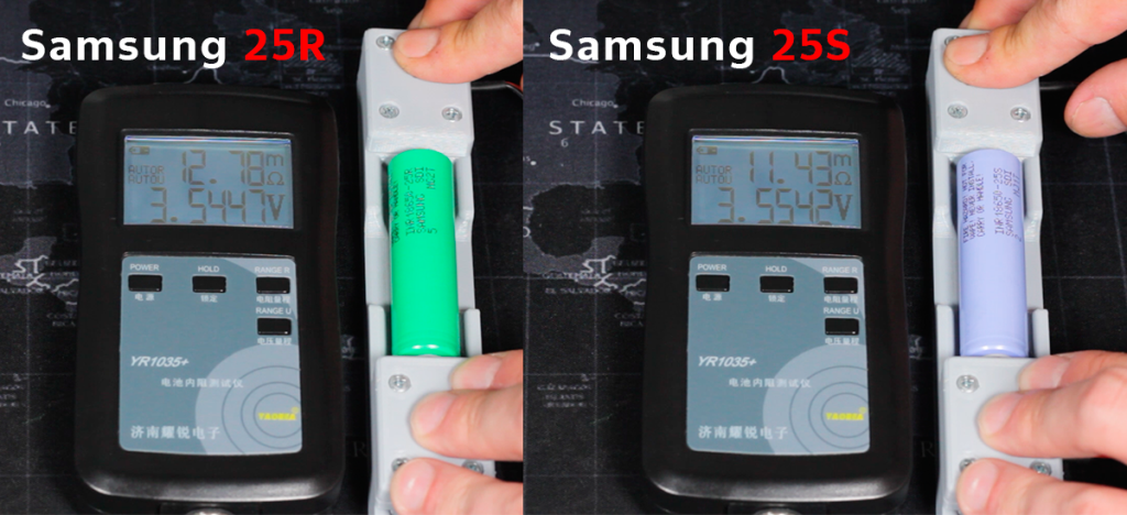 Внутреннее сопротивление Samsung INR18650-25R and 25R Внутреннее сопротивление Samsung INR18650-25R and 25R